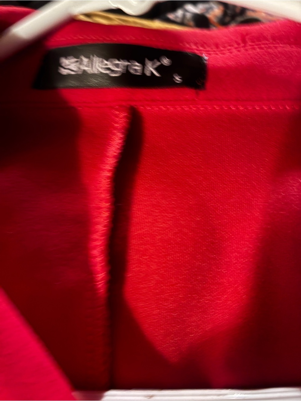 Allegra K Red Tailored Two-Button Blazer - Picture 4 of 4